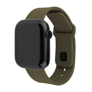 Sada silikónových športových remienkov FIXED pre Apple Watch 38/40/41 mm, olivová