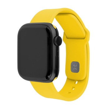 Sada silikónových športových remienkov FIXED pre Apple Watch 38/40/41 mm, žltá