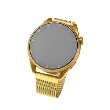 Sieťovaný remienok z nehrdzavejúcej ocele FIXED Mesh Strap s rýchloupínaním 20 mm pre inteligentné hodinky, zlatý