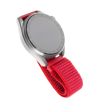 Nylonový remienok FIXED s rýchloupínaním 20 mm pre inteligentné hodinky, červený