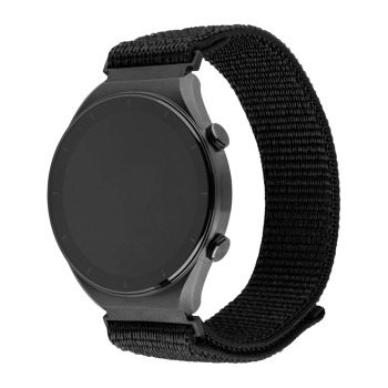 Nylonový športový remienok FIXED s rýchloupínaním 20 mm pre inteligentné hodinky, čierny