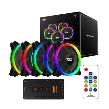 Súprava ventilátorov ARGB Darkflash DR12 Pro 5v1 120x120 (čierna)