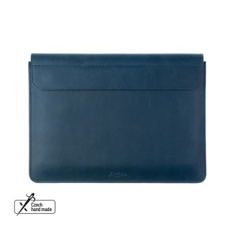 Kožené puzdro FIXED Oxford pre Apple MacBook Air 15,3" (2023) M2, modré
