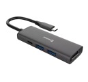 SWISSTEN USB-C HUB 4-IN-1 (USB-C 100W, HDMI 4K, 2x USB-A) HLINÍK SWISSTEN USB-C HUB 4-IN-1 (USB-C 100W, HDMI 4K, 2x USB-A) HLINÍK
