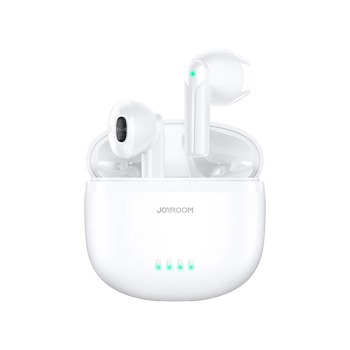 Dvojmikrofónové slúchadlá do uší ENC True Joyroom JR-TL11 s dvoma mikrofónmi (biele)