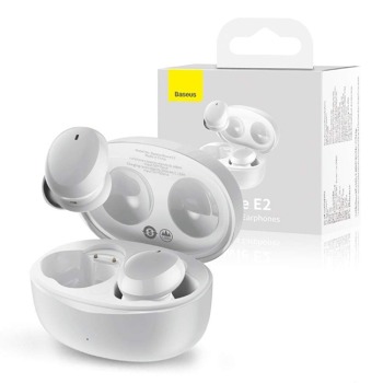 Bezdrôtové slúchadlá Baseus Bluetooth E2 5.2 - biele