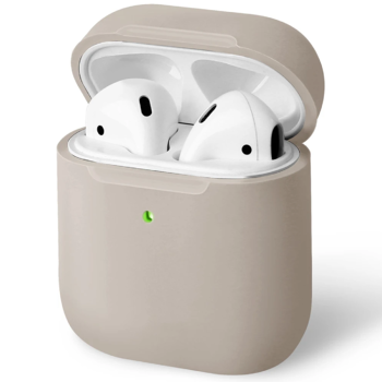 Silikónové ochranné puzdro pre Apple AirPods - Krémové