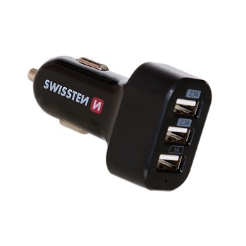 SWISSTEN CL ADAPTÉR 3x USB 5,2A POWER