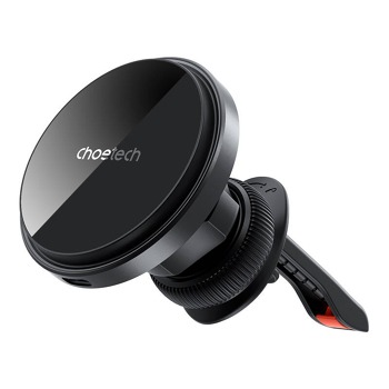 Magnetický držiak do auta, nabíjačka Choetech T204-F, 15W (čierna)