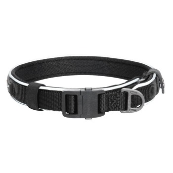 Reflexný obojok Dogness veľkosť XL (čierny)