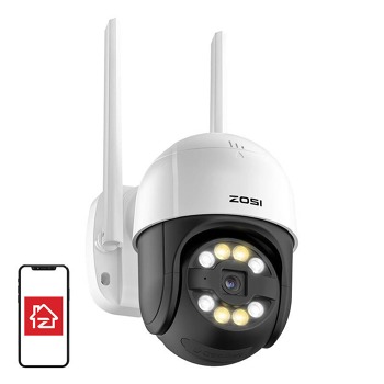 IP vonkajšia kamera ZOSI C289 WiFi Pan Tilt 3MP IP66 s 32GB microSD kartou