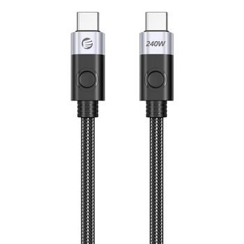 Orico 240W nabíjací kábel z USB-C na USB-C, 1,5 m (čierny)