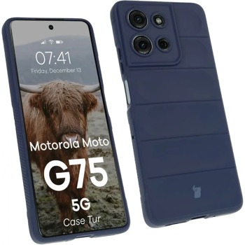 Kryt Bizon Tur pre Motorola Moto G75 5G - Dark blue