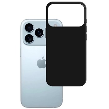 Čierny silikónový kryt pre iPhone 17 Pro Max