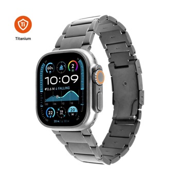 Titánový remienok FIXED pre Apple Watch 44/45/46/49 mm, prírodný titán
