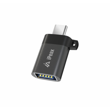 iPEAX ADAPTÉR OTG USB-C / USB-A (samica) ČIERNY 