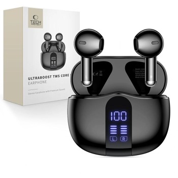 Bezdrôtové slúchadlá Tech-Protect Ultraboost TWS Earphone Core G2 - čierne