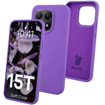 Kryt Bizon Soft Case pre Xiaomi 15T - Purple