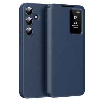 Flipové puzdro Techsuit SmartView pre Samsung Galaxy A56 5G - modré