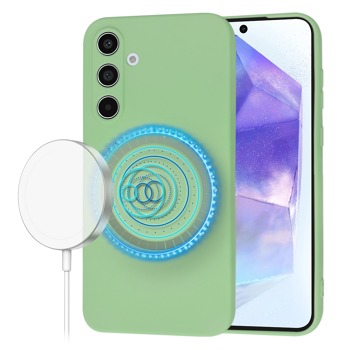 Kryt Techsuit SoftFlex MagSafe pre Samsung Galaxy A55 5G - zelený