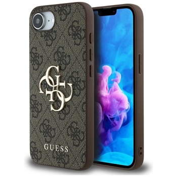 Guess - Tvrdé puzdro s veľkým logom 4G (GUHCPSE44GMGGR) - iPhone 17e - čierne
