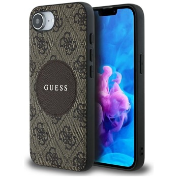 Guess - 4G Circle Classic Logo MagSafe (GUHMPSE4P4PGRSGW) - iPhone 17e - hnedá