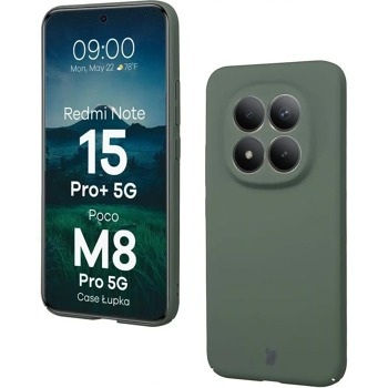 Kryt Bizon Case Lupka pre Xiaomi Redmi Note 15 Pro Plus 5G - Green