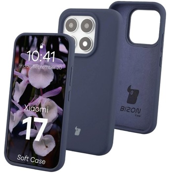 Kryt Bizon Soft Case pre Xiaomi 17 - Dark Blue