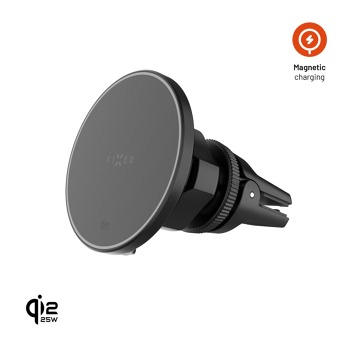 Držiak bezdrôtového nabíjania FIXED MagRound 3 s podporou montáže MagSafe, 25 W, Qi2.2, čierny