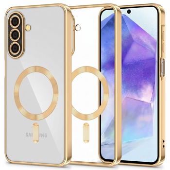 Puzdro Tech-Protect MagFlex MagSafe pre Samsung Galaxy A27 5G – číre zlaté