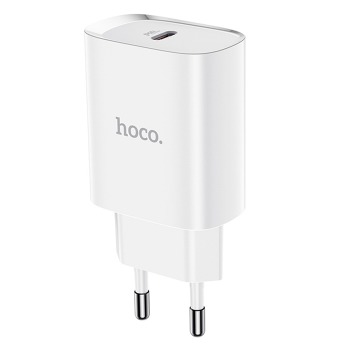 Sieťová nabíjačka HOCO N14 USB-C PD 20 W Fast Charge – biela