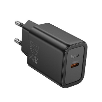 Sieťová nabíjačka HOCO N60 PD 20 W USB-C – čierna