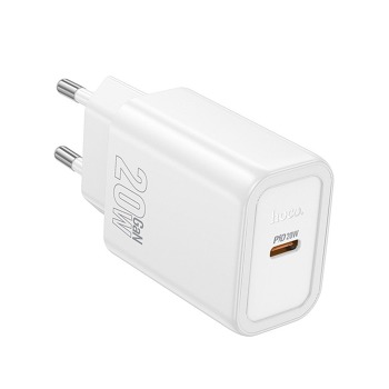 Sieťová nabíjačka HOCO N60 PD 20 W USB-C – biela
