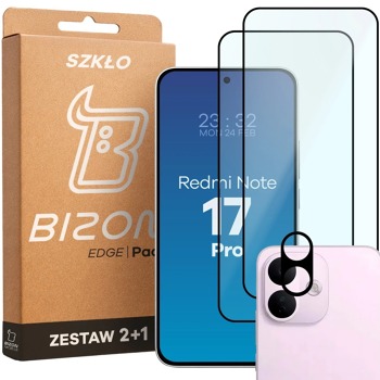 Tvrdené sklo Bizon Glass Pack pre Xiaomi Redmi Note 17 Pro 5G – čierne