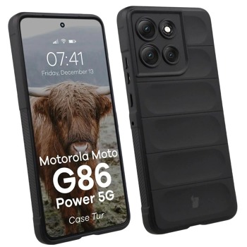 Puzdro Bizon Case Tur pre Motorola Moto G86 Power 5G – čierne