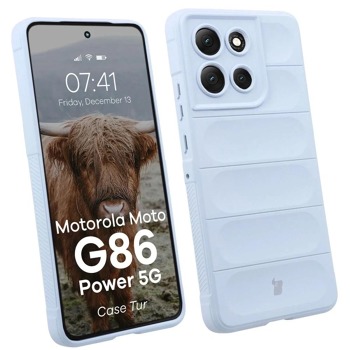 Puzdro Bizon Case Tur pre Motorola Moto G86 Power 5G – Svetlo modré